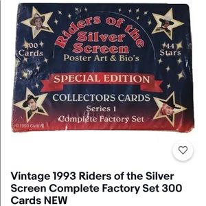 Vintage 1993 Riders of the silver screen